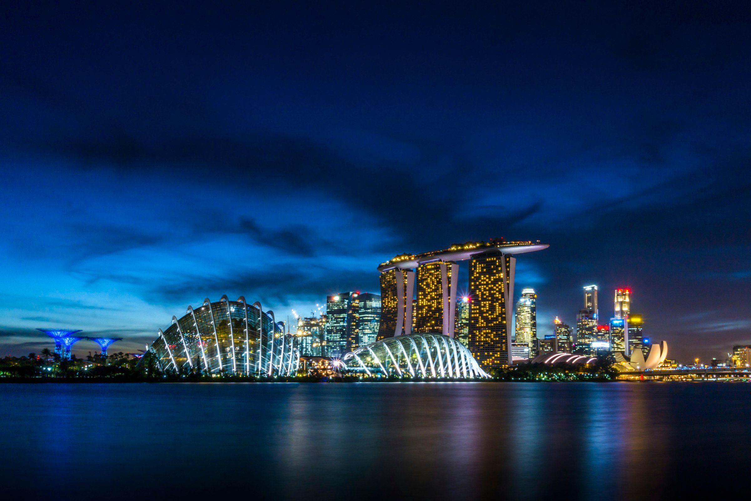 Marina Bay, Singapore, at night